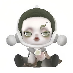 POPMART泡泡玛特SKULLPANDA庭前墨梅系列sp11盲盒手办送女孩摆件