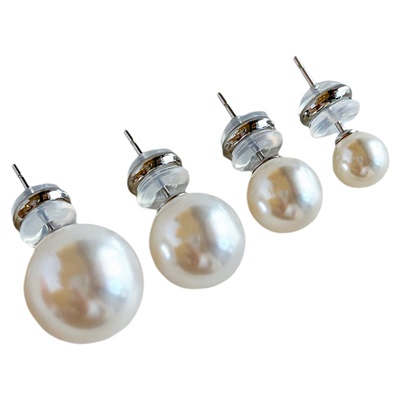 S999纯银养耳洞防过敏珍珠耳钉