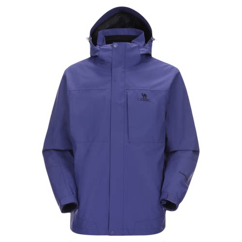 camel骆驼冲锋衣女款三合一可拆卸户外防风防水冬季外套登山服男