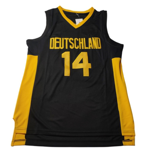 14号诺维茨基国家队球衣 德克诺天王德国复古个性刺绣篮球服男