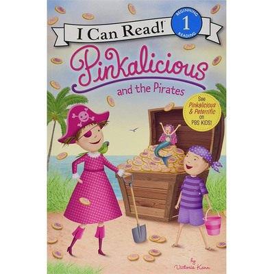 粉红控和海盗 英文原版 Pinkalicious and the Pirates 幼儿故事书 I Can Read Level 1分级阅读 英文版 进口英语原版书籍