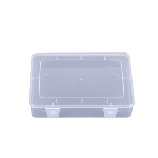 透明PP塑料盒五金工具样品展示包装盒渔具零件收纳盒翻盖配件盒子