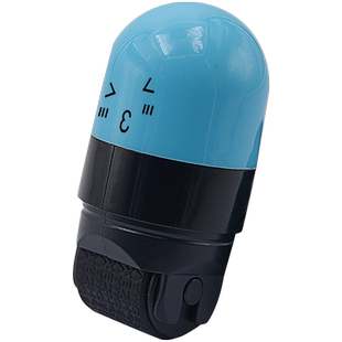 立早惠峰保密印章快递涂码笔滚轮式乱码章地址隐私保护神器个人信息防泄密涂抹器文件涂鸦遮盖消除双头遮盖