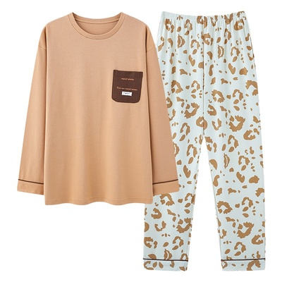 【浪莎】官方正品纯棉长袖睡衣男