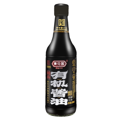 黄花园有机500ml无添加无糖酱油