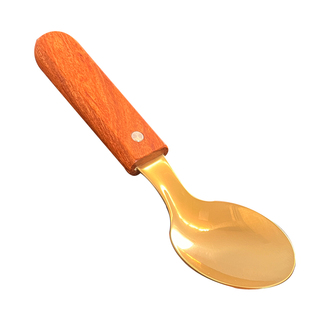 艾痧堂纯黄铜木柄刮痧勺家用按摩刮肩颈背部脖子全身通用刮痧铜勺