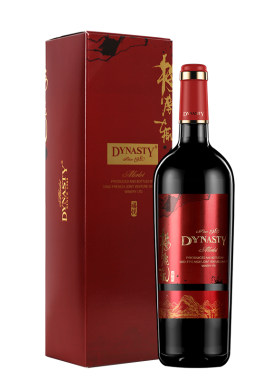 Dynasty王朝干红葡萄酒梅鹿辄红标禧悦礼盒装国产红酒官方正品
