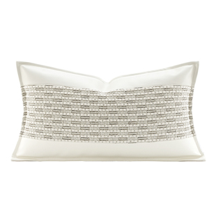 柏洛斯Artistic「简洁」轻奢简约米白色高端样板间客厅卧室垫腰枕