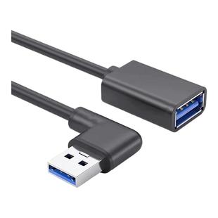 弯头高速usb3.0延长线转接头公对母弯头90度笔记本电脑3.0插头直角母口转换器手机充电器数据线USB口汽车车载