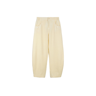 素芭质感灯芯绒长裤女冬季肌理感时尚复古简约百搭休闲长裤SP0829