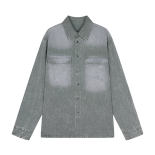 [商场同款]速写男装2024春新品衬衫宽松长袖休闲舒适9O2212960