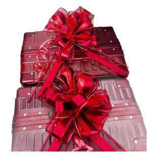 婚房布置套装结婚装饰出嫁娘家被子行李箱蝴蝶结婚礼婚车拉花彩条