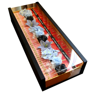 情人节送老公男生生日礼物香烟花束现金有钱花长条形礼盒diy材料