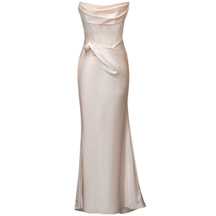 IRISY 「潮汐」绝美订婚礼服法式高级感新娘结婚敬酒服抹胸连衣裙