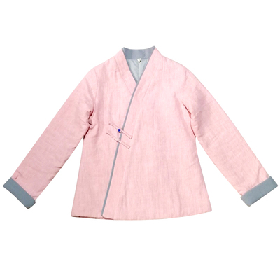 汉服短款茶人服玉想苎麻