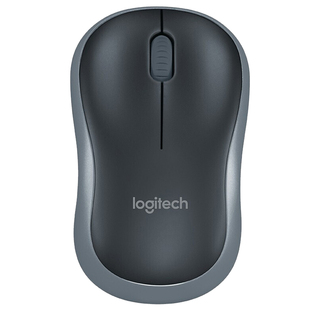 罗技M186无线鼠标办公商务电脑通用usb接收器电池笔记本小巧便携