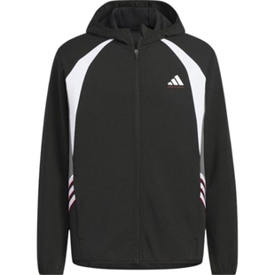 adidas阿迪达斯男子篮球运动休闲连帽夹克外套KC0330