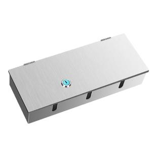 银行开关插座不锈钢保护盒带锁防拔插刚性防盗盒子防护罩86型罩子