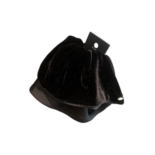 法式复古丝绒裙摆马尾夹高级感优雅盘发夹抓夹轻熟风鲨鱼夹子发饰