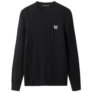 太平鸟男装 休闲毛衣新款慵懒毛衫肌理绞花男休闲毛衫 24冬季热卖