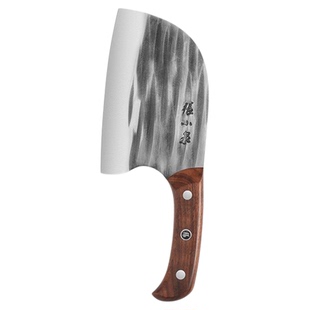 张小泉圆头古法锻打菜刀家用刀具切片切菜砍骨头刀正品官方旗舰店