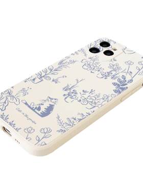 伊甸园~法式手机壳iPhone14pro苹果13ins风nova10华为mate50/p30适用荣耀vivoS16小米12x红米K40S/K60新款女