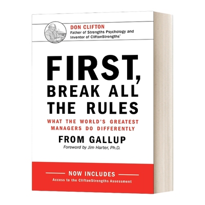 英文原版 First Break All The Rules 首先 打破一切常规 精装 英文版 进口英语原版书籍
