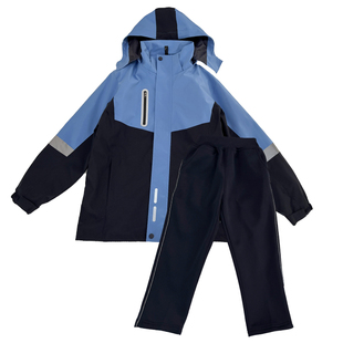 江西南昌市初中高中生新款冬季校服冲锋衣可拆卸加厚保暖校服套装