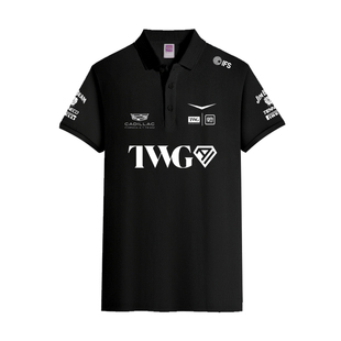 2026凯迪拉克F1车队服周冠宇同款赛车服POLO衫男女翻带领短袖t恤