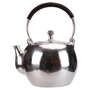 口打出银壶一张打纯银茶壶口耳出足银烧水壶高端私人定制商务礼品