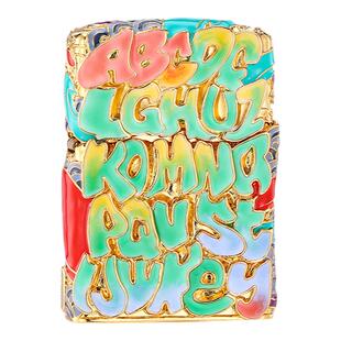 zippo打火机暗恋正版芝宝防风火机 重盔甲夜光珐琅 情人节送男生