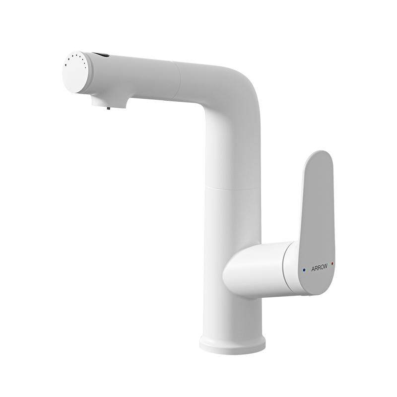 【新品】箭牌卫浴抽拉水龙头可漱口升降冷热卫生间洗脸面盆龙头0