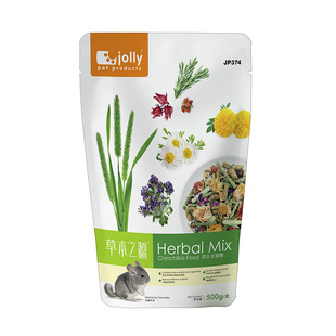 Jolly祖莉草本混合龙猫粮500g 牧草龙猫粮食主粮 龙猫饲料JP374