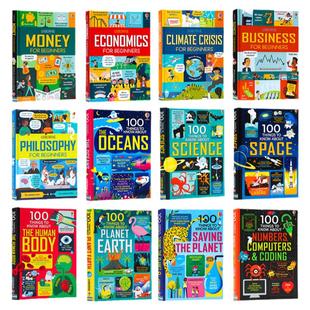 少年商学院英文原版 Usborne for beginners 初探经济学商业金融100 Things to Know About地球/历史/科学/宇宙/人体 少儿百科精装