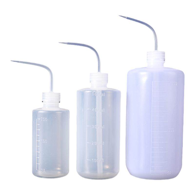 包邮工业弯嘴瓶弯头塑料洗瓶酒精瓶滴油壶500ML1000ML实验溶剂瓶