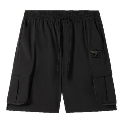 BOYLONDON时尚简约夏季宽松大口袋工装男女同款潮牌短裤N32003