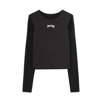 REVAN芮范设计师款质感拼接植绒印花单衣RM70801038