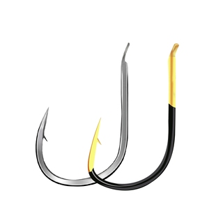 散装进口鱼钩大全金袖金海夕伊势尼有倒刺罗非袖狼牙新关东钓鱼钩