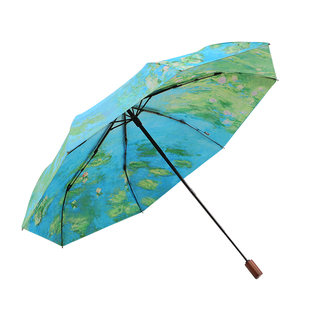 天堂伞黑胶防晒防紫外线太阳伞三折轻巧便携折叠晴雨两用伞男女士