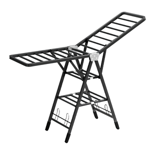 日本折叠晾衣架落地阳台家用室内晒衣服被子神器式可凉晒衣架杆子