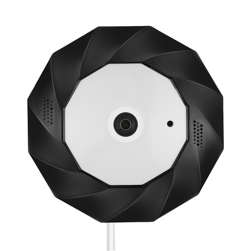 鱼眼360度全景摄像头wifi监控器手机无线网络远程家用高清无死角