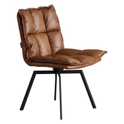 evitahome真皮头层牛皮轻奢餐椅