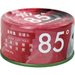 慕斯爱上法派 尾巴生活85度浓汤金枪鱼白肉汤罐猫罐头85g猫零食