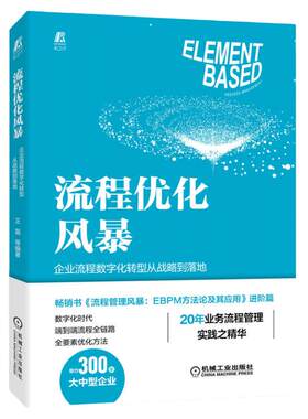 官网正版 流程优化风暴 企业流程数字化转型从战略到落地 王磊 BPR 业务流程 流程管理 流程变革 流程优化 端到端流程 流程再造