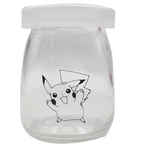 玻璃瓶有勺带盖密封慕斯烘焙模具有盖卡通耐高温双皮奶酸奶布丁杯