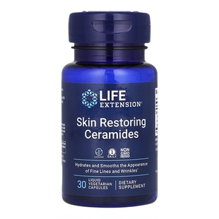 Life Extension神经酰胺口服液体胶囊 Ceramides保湿植物精华30颗