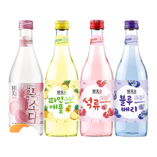 韩国进口好天好饮果味气泡酒配置酒烧酒露酒起泡石榴女士微醺蓝莓