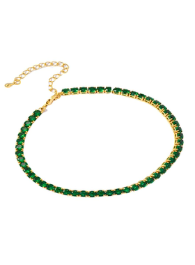 其他女铜锆石欧美铜镀18K真金