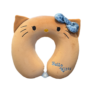 可爱Kt猫咪记忆棉U型枕学生办公室午休U形护颈枕便携飞机旅行头枕