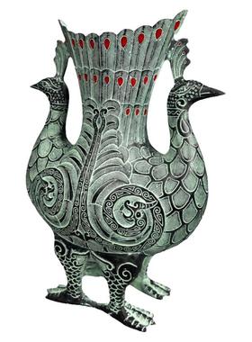 仿古双凤杯酒樽吉祥鸟装饰